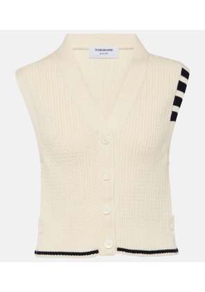 Thom Browne Striped wool sweater vest
