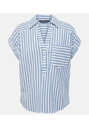 Veronica Beard Almera striped cotton shirt