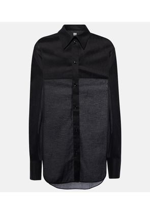 Toteme Oversized cotton-blend shirt