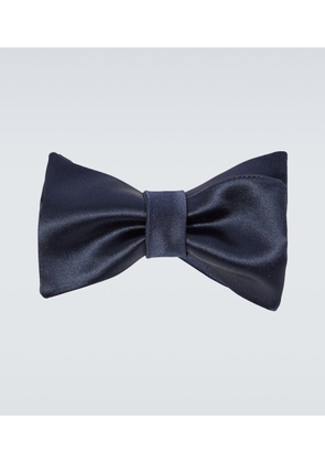 Brunello Cucinelli Cotton and silk satin bow tie