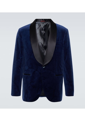 Brunello Cucinelli Paisley cotton velvet tuxedo jacket