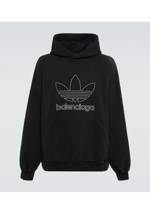 Balenciaga x Adidas logo cotton hoodie
