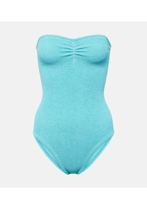 Hunza G Brooke strapless swimsuit
