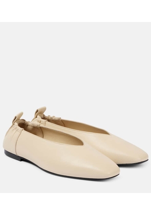 A. Emery Briot leather ballet flats