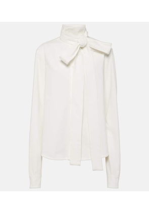 Loewe Bow-detail cotton blouse