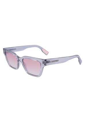 Lacoste Pink Gradient Rectangular Ladies Sunglasses L6002S 038 53