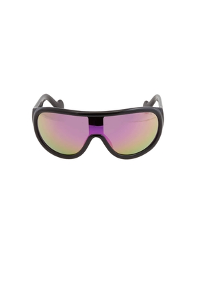 Moncler Pink Mirror Shield Unisex Sunglasses ML0106 01U 00
