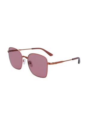 Calvin Klein Burgundy Square Ladies Sunglasses CK23100S 108 56