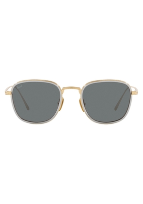 Persol Gray Square Unisex Sunglasses PO5007ST 8005B147