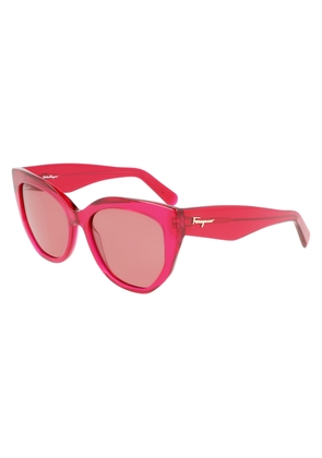 Salvatore Ferragamo Pink Cat Eye Unisex Sunglasses SF1061S 613 56