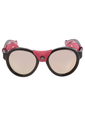 Moncler Smoke Mirror Round Unisex Sunglasses ML0046 01C 52