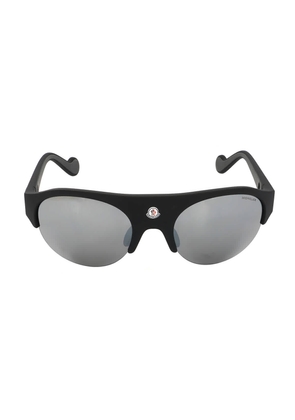 Moncler Mirrored Smoke Oval Unisex Sunglasses ML0050 02C 60