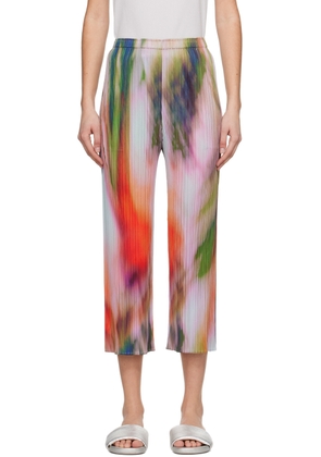 PLEATS PLEASE ISSEY MIYAKE Multicolor Turnip & Spinach Pants