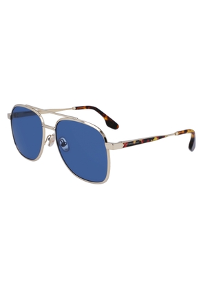 Victoria Beckham Blue Pilot Ladies Sunglasses VB233S 720 58