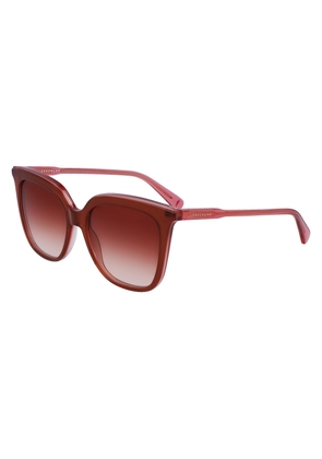 Longchamp Brown Gradient Square Ladies Sunglasses LO728S 207 53
