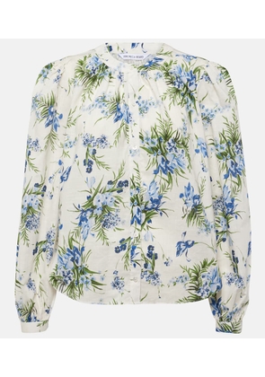 Veronica Beard Ashlynn floral cotton shirt
