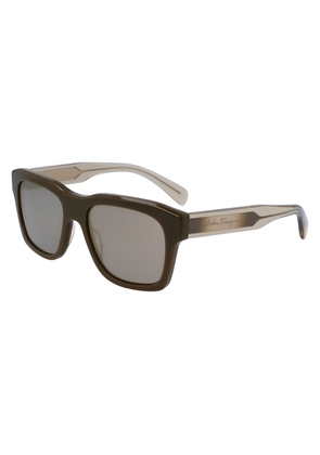 Salvatore Ferragamo Khaki Square Mens Sunglasses SF1087S 324 56