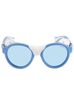 Moncler Blue Round Unisex Sunglasses ML0046 84C 52