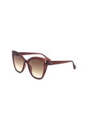 Calvin Klein Brown Gradient Butterfly Ladies Sunglasses CK22551S 210 55