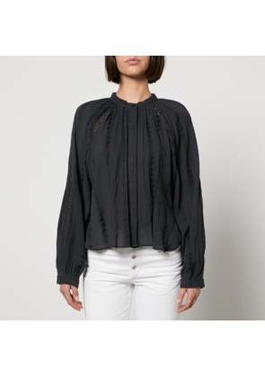 Marant Etoile Janelle Embroidered Broderie Anglaise Cotton Blouse - FR 40/UK 12