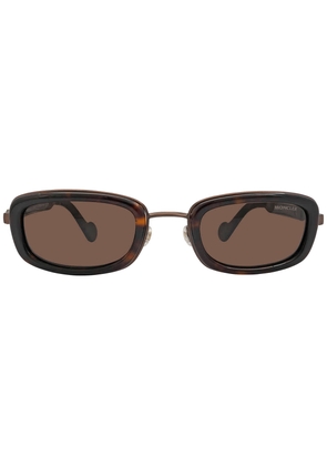 Moncler Brown Rectangular Mens Sunglasses ML0127 52E 52