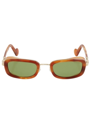 Moncler Green Rectangular Mens Sunglasses ML0127 53N 52