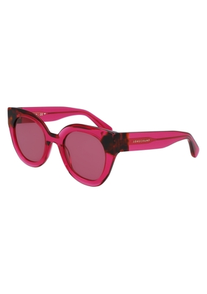 Longchamp Pink Cat Eye Ladies Sunglasses LO750S 654 49