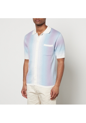 Percival Ombré Cotton-Jacquard Shirt - L