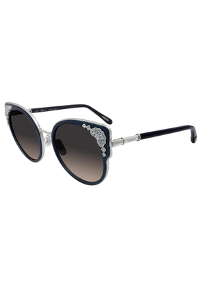 Chopard Grey Gradient Butterfly Ladies Sunglasses SCHC82S 0579 54