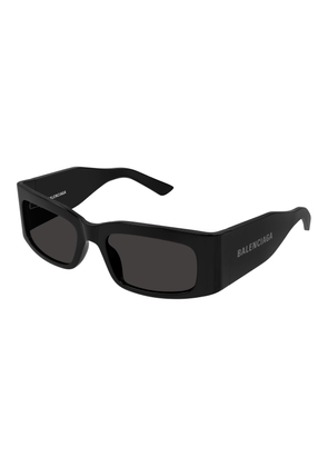 Balenciaga Grey Rectangular Unisex Sunglasses BB0328S 001 56
