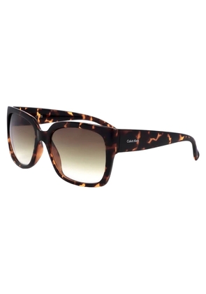 Calvin Klein Brown Gradient Square Ladies Sunglasses CK22549S 240 56