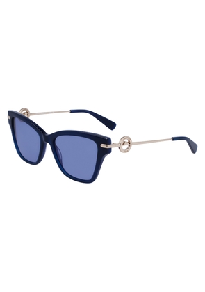 Longchamp Blue Butterfly Ladies Sunglasses LO737S 400 52