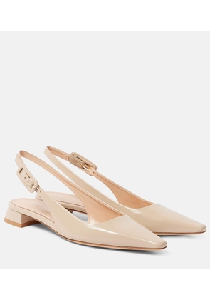 Gianvito Rossi Lindsay 20 patent leather slingback flats