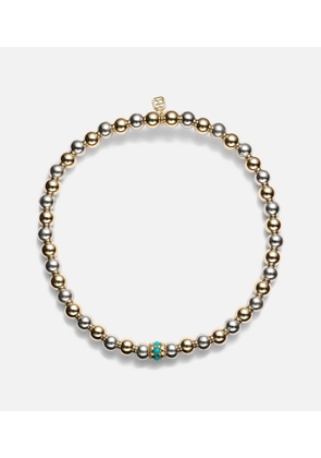 Sydney Evan 14kt gold bracelet with turquoises