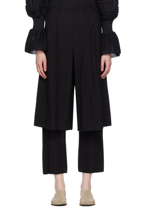 ISSEY MIYAKE Black Two As One Trousers
