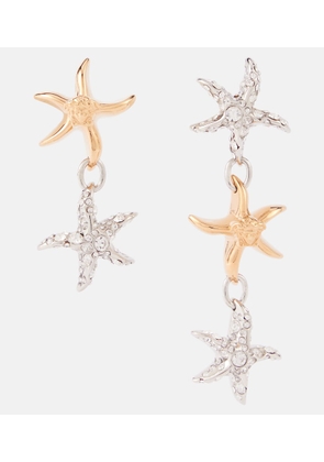 Versace Barocco Sea embellished drop earrings