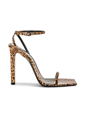 Saint Laurent Pam Sandal in Manto Naturale LS03 - Brown. Size 40 (also in ).