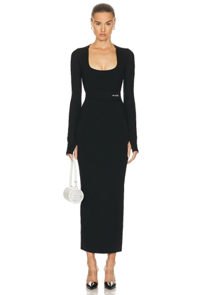ALAÏA Long Sleeve Dress in Noir Alaia - Black. Size 44 (also in ).