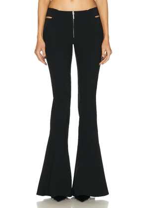 Jean Paul Gaultier X KNWLS Embroidered Flare Trouser in Black - Black. Size 38 (also in 40, 42).