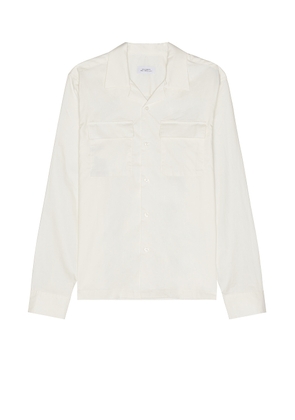 SATURDAYS NYC Marco Shirt in Ivory - Ivory. Size XL/1X (also in S).
