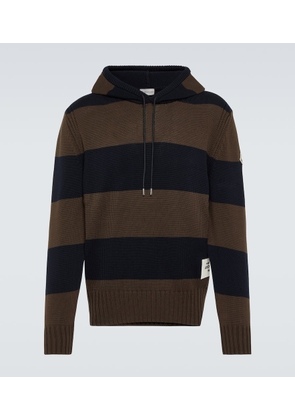 Moncler Striped cotton hoodie