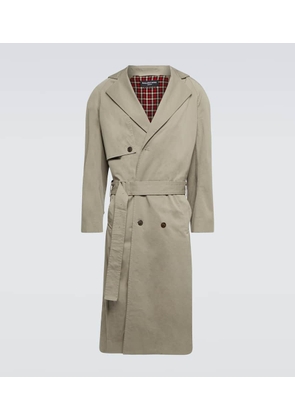 Balenciaga Oversized cotton-blend trench coat