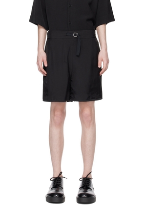 Jil Sander Black Oversized Reversible Shorts