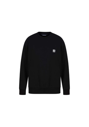 Diesel Sleek Black Cotton Blend Sweatshirt - XXL