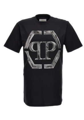 Philipp Plein Rhinestone Logo T-Shirt