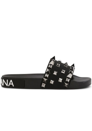 Dolce & Gabbana Studded Elegance Slipper Sandals - EU38/US8