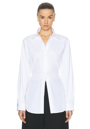 Rohe Shaped Poplin Shirt in White - White. Size 38 (also in ).