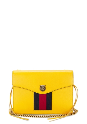 gucci Gucci 2 Way Chain Leather Shoulder Bag in Yellow - Mustard. Size all.