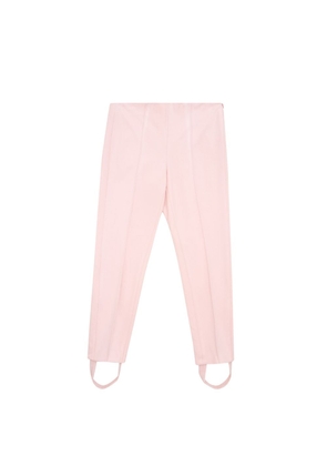 Lardini Chic Pink Viscose Pants for Elegant Evenings - W42