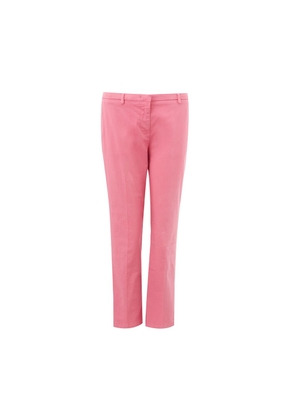 Lardini Elegant Pink Cotton Trousers for Women - W42